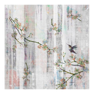 Blossom Fantasia Mandarin Tangerine – 36x36" Modern Acrylic Wall Art For Sale