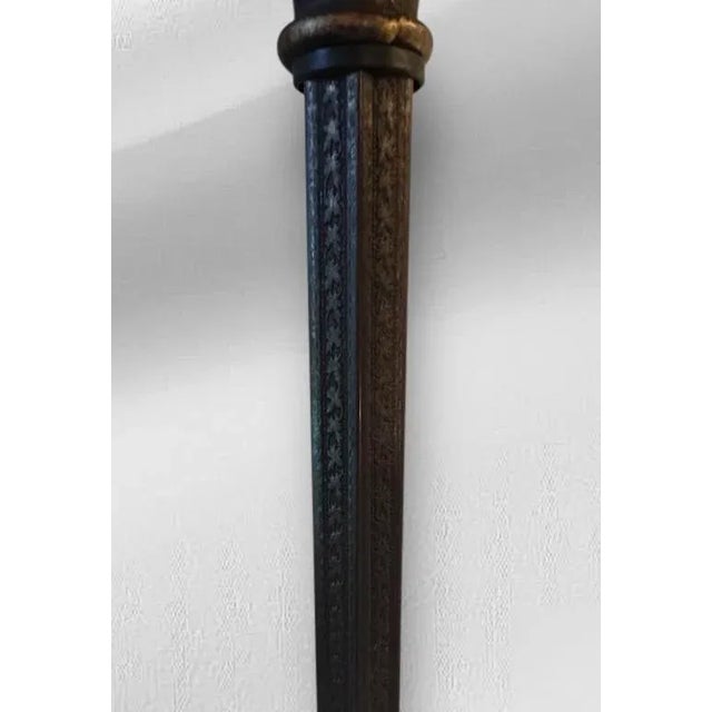 1940s 1940s Bold Floor Lamp With Five Onyx Pieces For Sale - Image 5 of 7