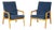Teal Blue Armchairs by Jaroslav Smidek, 1950s, Set of 2 For Sale