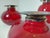 1980s Ruby Red Murano Glass Vases, Italy, 1980s, Set of 3 For Sale - Image 5 of 10