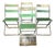 Weathered Green Bistro Chairs With Original Paint For Sale