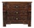 Vintage Carved Oak Cabinet Chest of Drawers with Mythical Figures For Sale