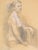 Beautiful detailed original female portrait drawing, on textured drawing paper. Artwork is by Tim Holland.