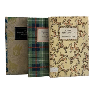 1940s Highland Dress Greek Terracottas English Design Books - Set of 3 For Sale