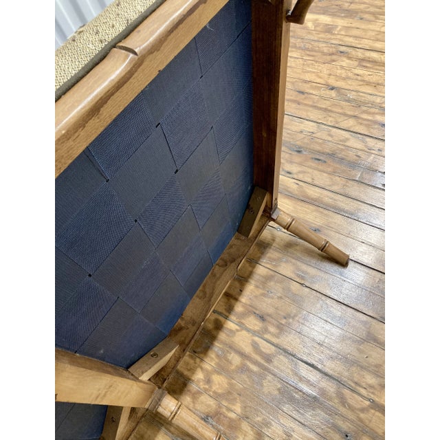 Mid 20th Century Mid 20th Century Chinese Chippendale Faux Bamboo Sofa For Sale - Image 5 of 5