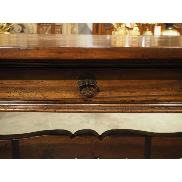 Antique Italian Renaissance Library Table in Carved Walnut, 17th C. And Later For Sale In Dallas - Image 6 of 12