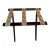 Folding Luggage Rack With Floral Jacquard Straps For Sale
