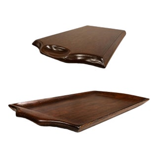 1960s Brazilian Modern Serving Tray in Jacarandá, by Jean Gillon for WoodArt For Sale