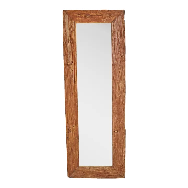 Rustic Reclaimed Wood Mirror Chairish
