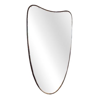 Vintage Teak Framed Mirror, Denmark, 1960 For Sale