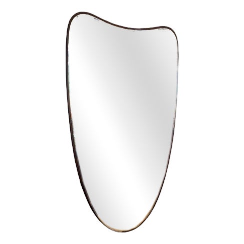 Vintage Teak Framed Mirror, Denmark, 1960 For Sale