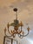 1970s Vintage Italian Tole Palm Tree Chandlier or Light Fixture For Sale - Image 5 of 5