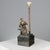 Black Bronze Blacksmith Sitting on an Anvil Table Lamp from Otto Schmidt-Hofer For Sale - Image 8 of 8