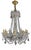 20th Century Louis XV Crystal and Bronze Chandelier with Pendants For Sale