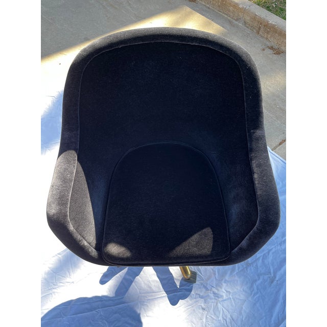 Black Ward Bennett ‘Bumper’ Chair in Black Mohair For Sale - Image 8 of 12