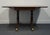 Craddock Furniture Solid Mahogany Traditional Duncan Phyfe Style 70" Drop Leaf Pedestal Dining Table W. Self Storing Leaf For Sale - Image 9 of 12