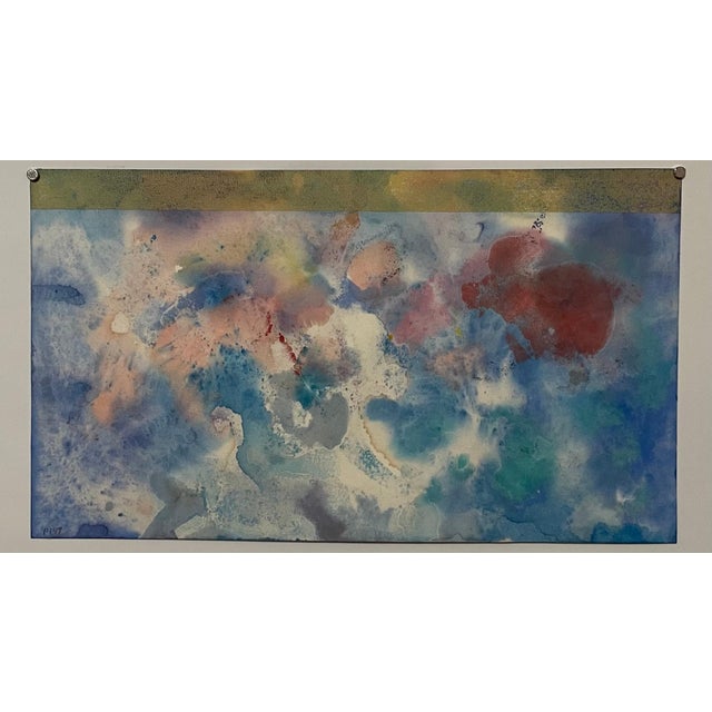 Pawel Kontny, Modernist Abstract Expressionist Watercolor Painting Bauhaus Weimar Pawel Kontny For Sale - Image 4 of 4