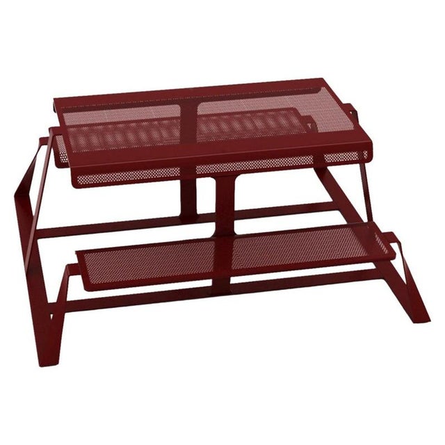 Brown T-Bench Double Bench in Powder-Coated Aluminum by Altreforme For Sale - Image 8 of 8