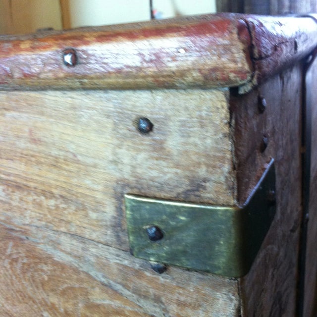 Mid 19th Century Antique Indian Wedding Dowry Chest For Sale - Image 9 of 10