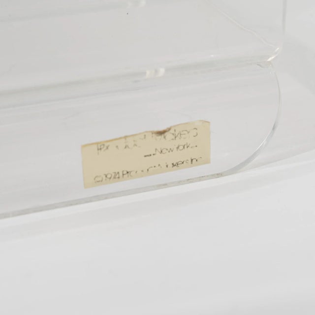 Vintage Lucite Magazine Rack For Sale - Image 12 of 12