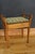 Edwardian Piano Stool in Geometric Fabric, 1890s, in Very Good conditions. Designed 1890 to 1919