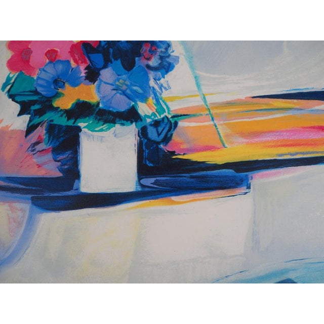 Claude Hemeret, Le piano blanc, Lithograph For Sale - Image 4 of 5