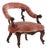 French Rosewood Continuous Arm Chair, C 1860. For Sale