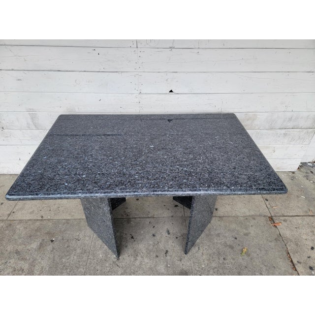 1970s Modern Granite Dining Table For Sale - Image 9 of 17