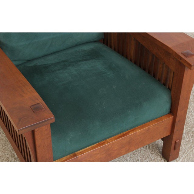 Stickley Cherry Mission Style Morris Chair For Sale - Image 9 of 18