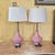 Pair of Vintage Pink Ceramic Table Lamps in Mid-Century Modern Atomic Style -After Gordon Martz For Sale - Image 4 of 18