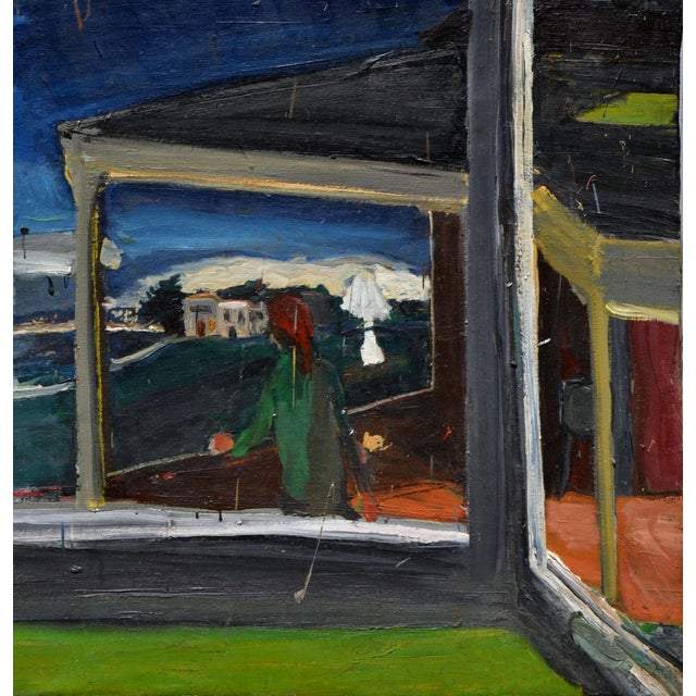 Vibrant and unique Bay Area Figurative School painting by Sally Kissinger Wilt (American, 1936-2004). A Richard Diebenkorn...