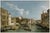The Grand Canal in Venice by Canaletto, Vintage Art Print, 18" X 12" For Sale