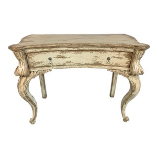 French Country Louis XV Style Distressed Console or Entryway Table For Sale