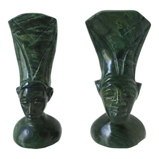 African Marble Sculptures, Circa Late 20th Century For Sale