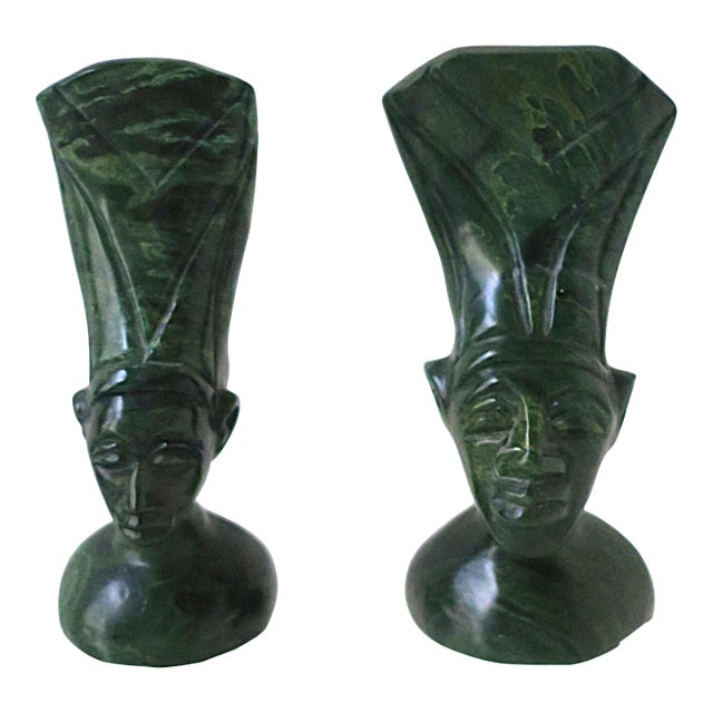 African Marble Sculptures, Circa Late 20th Century For Sale