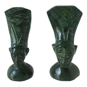 African Marble Sculptures, Circa Late 20th Century