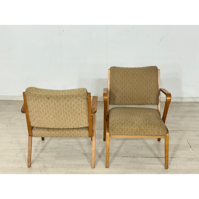 Wood Vintage Armchairs, 1960s, Set of 2 For Sale - Image 7 of 11