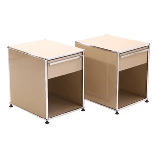 Bedside Tables by Fritz Haller & Paul Schärer for USM Haller, 2025, Set of 2 For Sale