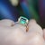 Contemporary Kai One-of-a-Kind Bella 3.05ct Certified Columbian Emerald Ring in 14k Gold, Size 6 For Sale - Image 3 of 5