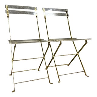 Vintage Folding Chairs by Yonel Lebovici and Bernard Berthet for Marais, 1970s For Sale
