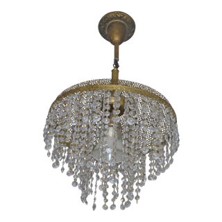 Vintage Austrian Crystal Chandelier For Sale