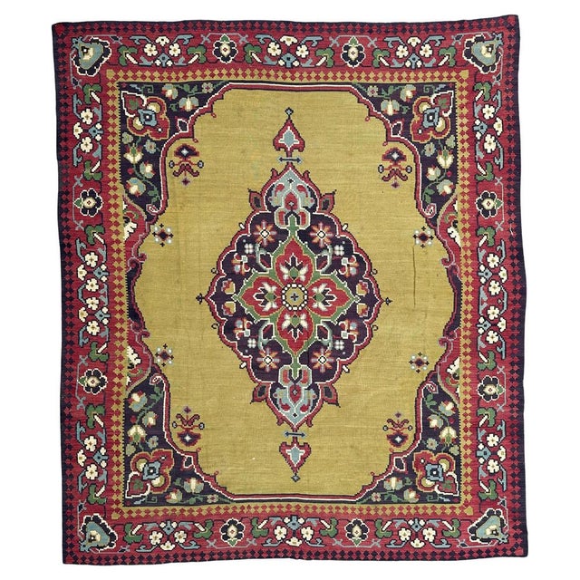 Large Vintage Transylvanian Kilim Rug, 1970s For Sale - Image 17 of 17