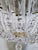 Metal Vintage Hollywood Regency Neoclassical Brass Tiered Crystal Basket Chandelier For Sale - Image 7 of 8