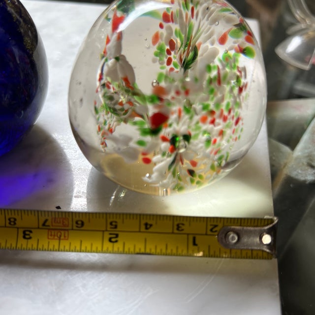 Vintage Collection of Glass Paperweights- Set of 2 For Sale In Atlanta - Image 6 of 9