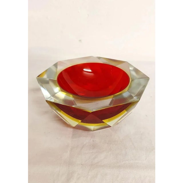 Red Murano Crystal Bowl, Italy, 1980s For Sale - Image 8 of 8