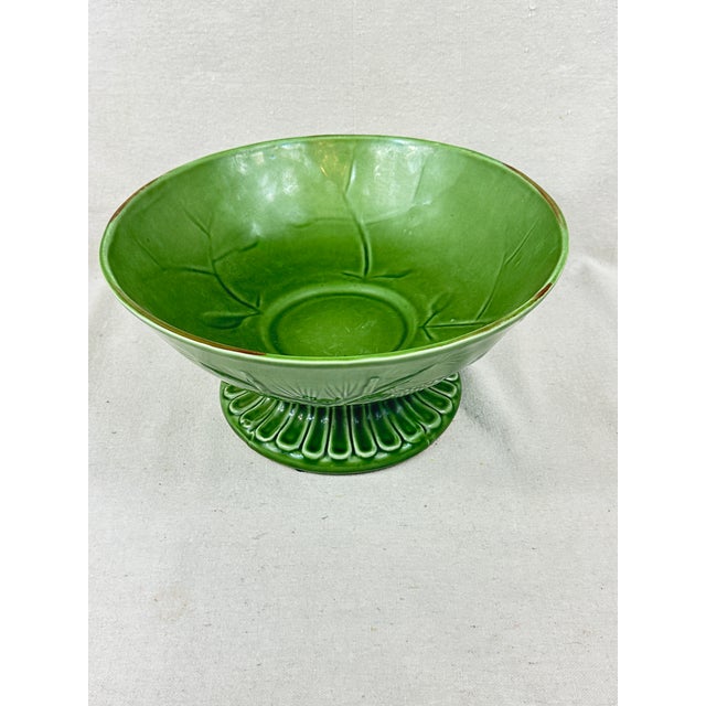 Large Ceramic Pedestal Bowl For Sale - Image 11 of 11