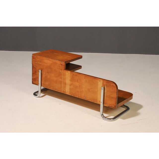 Functionalist Night Table, Kovona, 1940s For Sale - Image 4 of 11