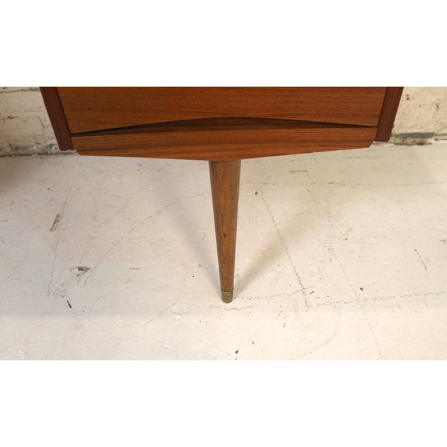 Vintage Mid-Century Teak Desk in the Style of Arne Vodder For Sale - Image 11 of 14
