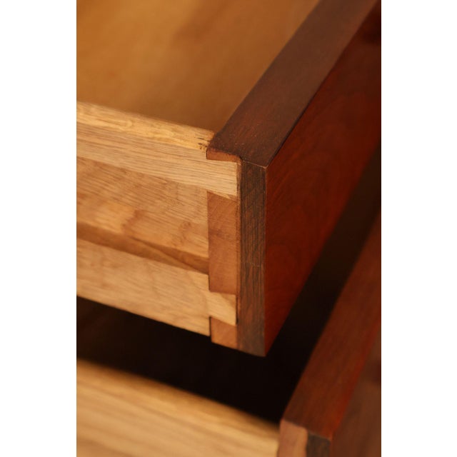 Stickley Stickley Harvey Ellis Square Cherry Storage Cocktail Table For Sale - Image 4 of 18