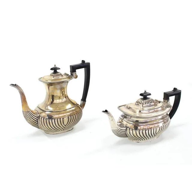 English Vintage English Silver Plated Sheffield Tea or Coffee Set of 6 For Sale - Image 3 of 10